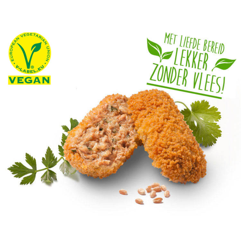 Oma Bobs vleesvrije croquetten 80 gram (vegan)